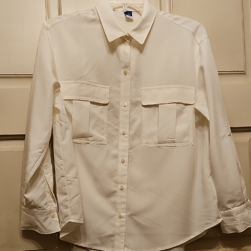 Old Navy Women's White Blouse